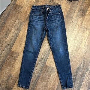 American Eagle Outfitters Deep Blue Skinny Jeans